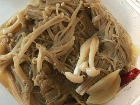 レンジで！きのこのオイスターソース